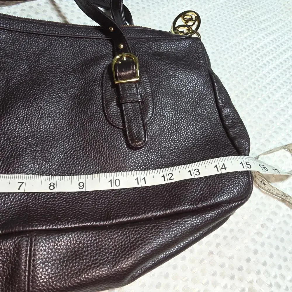 ONNA EHRLICH DERIN LEATHER SHOULDER BAG WITH CROSSBODY STRAP